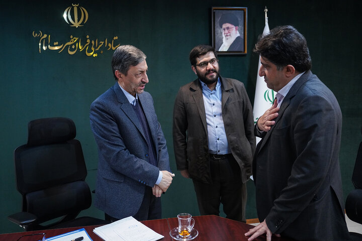 دیدار امیرحسین نظری نماینده مردم رامهرمز و رامشیر در مجلس شورای اسلامی با رئیس ستاد اجرایی فرمان امام 