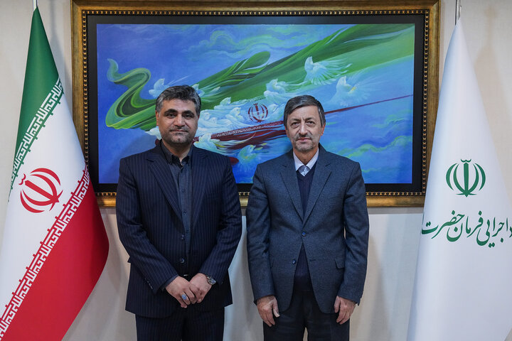 دیدار مصطفی نخعی نماینده مردم نهبندان و سربیشه در مجلس شورای اسلامی با رئیس ستاد اجرایی فرمان امام 