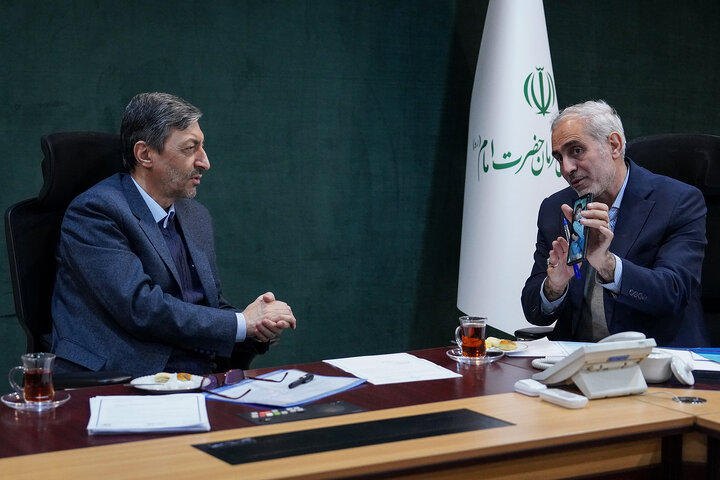 دیدار فضل الله رنجبر نماینده مردم کرمانشاه در مجلس شورای اسلامی با رئیس ستاد اجرایی فرمان امام 