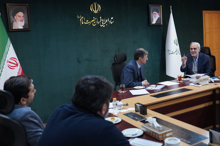 دیدار فضل الله رنجبر نماینده مردم کرمانشاه در مجلس شورای اسلامی با رئیس ستاد اجرایی فرمان امام 