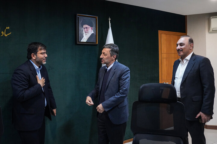 دیدار محمد سرگزی و فرهاد شهرکی نمایندگان مردم زابل، زهک، هیرمند، نیمروز و هامون در مجلس شورای اسلامی با رئیس ستاد اجرایی فرمان امام 