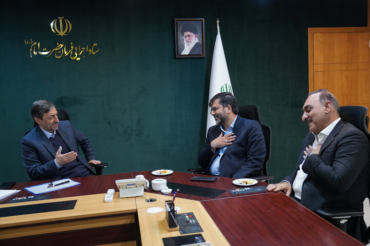 دیدار محمد سرگزی و فرهاد شهرکی نمایندگان مردم زابل، زهک، هیرمند، نیمروز و هامون در مجلس شورای اسلامی با رئیس ستاد اجرایی فرمان امام 