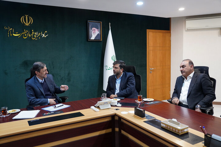 دیدار محمد سرگزی و فرهاد شهرکی نمایندگان مردم زابل، زهک، هیرمند، نیمروز و هامون در مجلس شورای اسلامی با رئیس ستاد اجرایی فرمان امام 