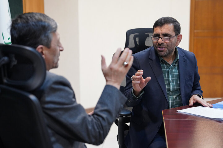 دیدار سید نجیب حسینی نماینده مردم مینودشت، کلاله و مراوه‌تپه در مجلس شورای اسلامی با رئیس ستاد اجرایی فرمان امام