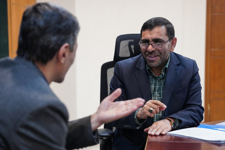 دیدار سید نجیب حسینی نماینده مردم مینودشت، کلاله و مراوه‌تپه در مجلس شورای اسلامی با رئیس ستاد اجرایی فرمان امام
