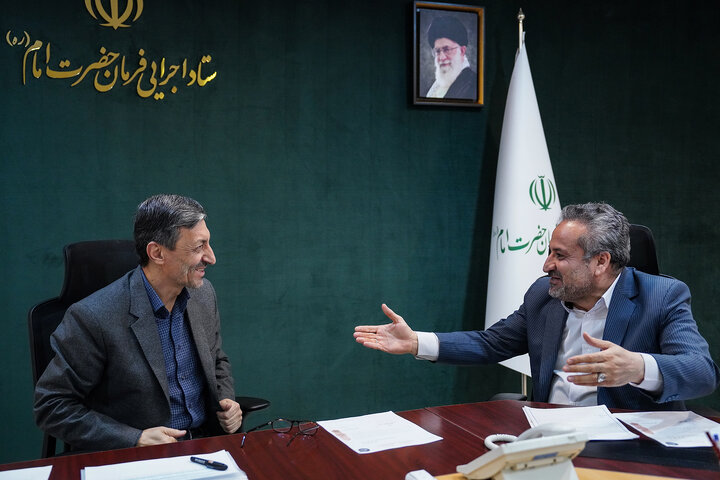 دیدار بهروز محبی نجم‌آبادی نماینده مردم سبزوار و جغتای و جوین در مجلس شورای اسلامی با رئیس ستاد اجرایی فرمان امام