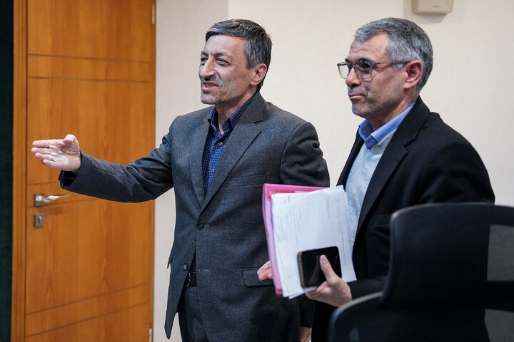 دیدار صدیف بدری نماینده مردم اردبیل، نمین، نیر و سرعین در مجلس شورای اسلامی با رئیس ستاد اجرایی فرمان امام