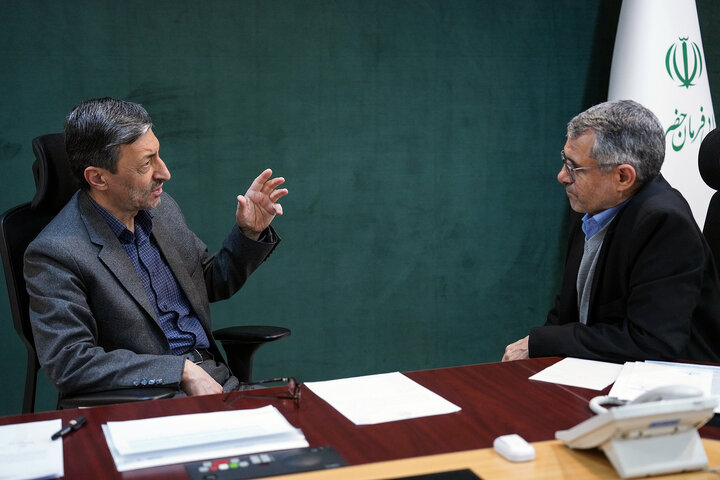 دیدار صدیف بدری نماینده مردم اردبیل، نمین، نیر و سرعین در مجلس شورای اسلامی با رئیس ستاد اجرایی فرمان امام