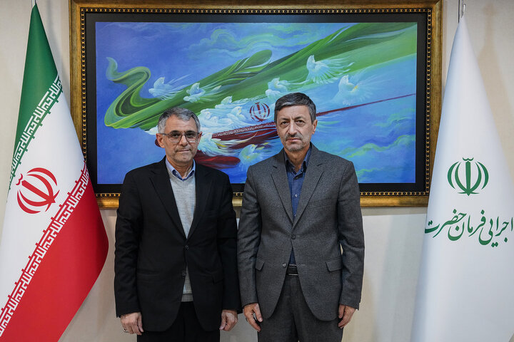 دیدار صدیف بدری نماینده مردم اردبیل، نمین، نیر و سرعین در مجلس شورای اسلامی با رئیس ستاد اجرایی فرمان امام