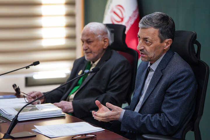 نشست مشترک رئیس ستاد اجرایی فرمان امام و رئیس هیات امنای ستاد دیه کشور