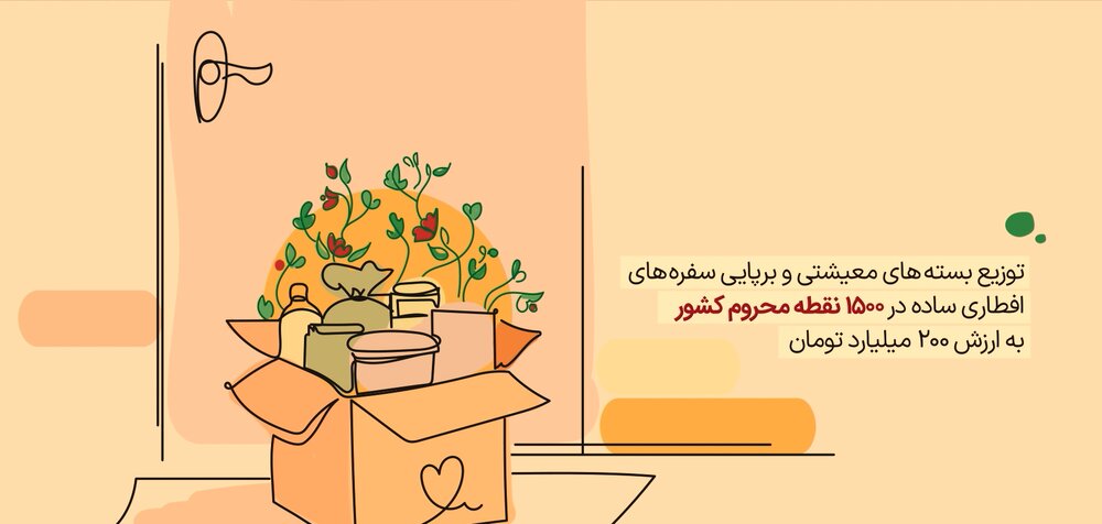 ویدئو/ توزیع بسته‌های معیشتی و برپایی سفره‌های افطاری ساده در ۱۵۰۰ نقطه محروم کشور به ارزش ۲۰۰ میلیارد تومان