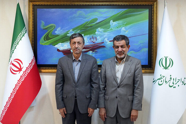 دیدار رضا تقی‌پور نماینده مردم تهران، ری، شمیرانات، اسلامشهر و پردیس در مجلس شورای اسلامی با رئیس ستاد اجرایی فرمان امام