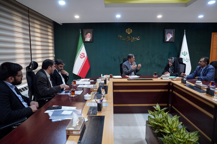 دیدار فاطمه جراره نماینده مردم بندر عباس، قشم و ابوموسی و ابوالقاسم جراره نماینده مردم تهران، ری، شمیرانات، اسلامشهر و پردیس در مجلس شورای اسلامی با رئیس ستاد اجرایی فرمان امام