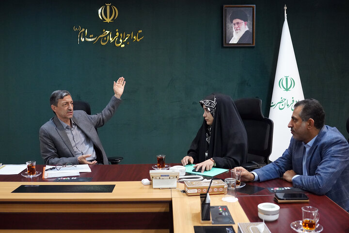 دیدار فاطمه جراره نماینده مردم بندر عباس، قشم و ابوموسی و ابوالقاسم جراره نماینده مردم تهران، ری، شمیرانات، اسلامشهر و پردیس در مجلس شورای اسلامی با رئیس ستاد اجرایی فرمان امام