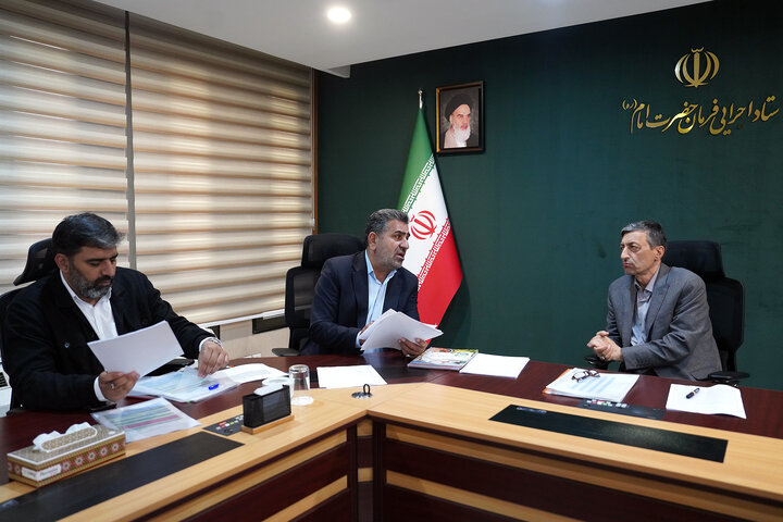 دیدار علی بابایی کارنامی نماینده مردم ساری و میاندورود در مجلس شورای اسلامی با رئیس ستاد اجرایی فرمان امام