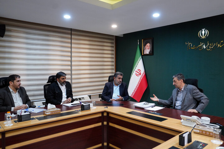 دیدار علی بابایی کارنامی نماینده مردم ساری و میاندورود در مجلس شورای اسلامی با رئیس ستاد اجرایی فرمان امام