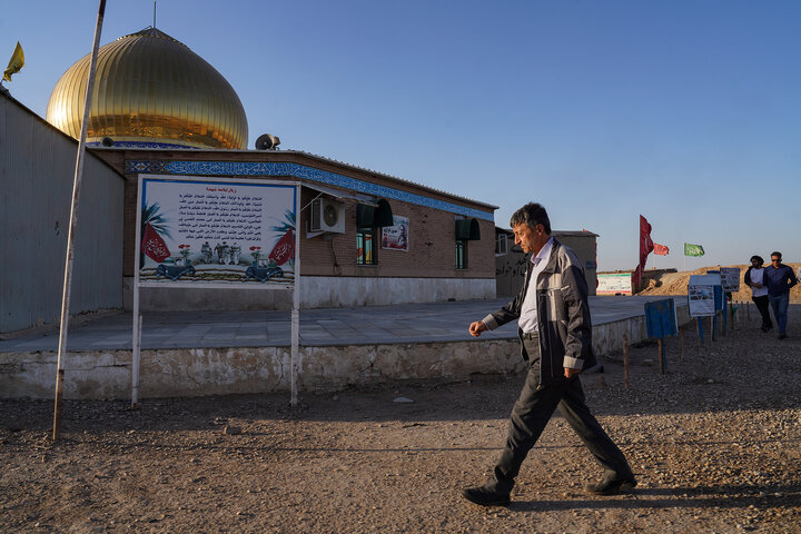 بازدید سید پرویز فتاح رئیس ستاد اجرایی فرمان امام از یادمان شهدای طلائیه 