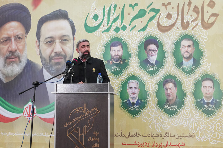 سخنرانی فتاح در مراسم گرامیداشت شهدای خدمت در مراغه