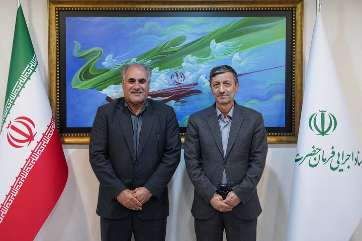 دیدار جهانبخش قلاوند نماینده مردم اندیمشک در مجلس شورای اسلامی با رئیس ستاد اجرایی فرمان امام