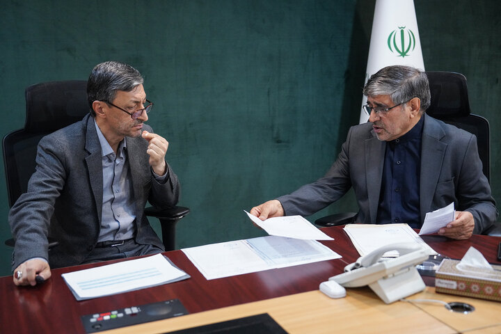 دیدار علی امامی‌راد نماینده مردم کوهدشت و رومشکان در مجلس شورای اسلامی با رئیس ستاد اجرایی فرمان امام