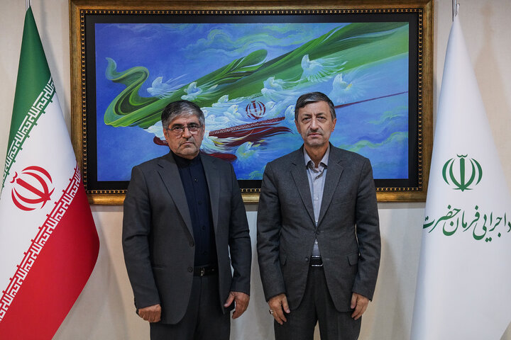 دیدار علی امامی‌راد نماینده مردم کوهدشت و رومشکان در مجلس شورای اسلامی با رئیس ستاد اجرایی فرمان امام