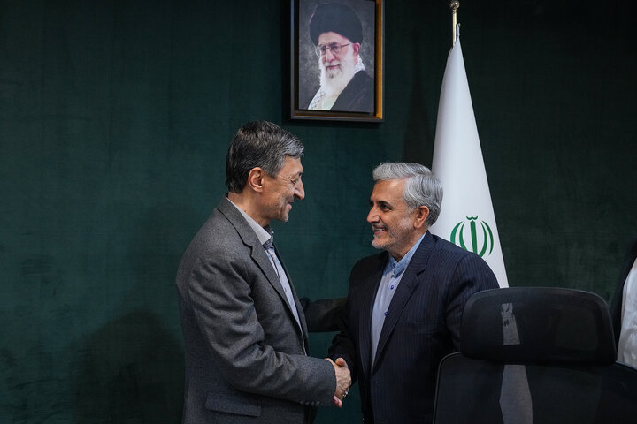 دیدار مهدی اسماعیلی نماینده مردم میانه در مجلس شورای اسلامی با رئیس ستاد اجرایی فرمان امام