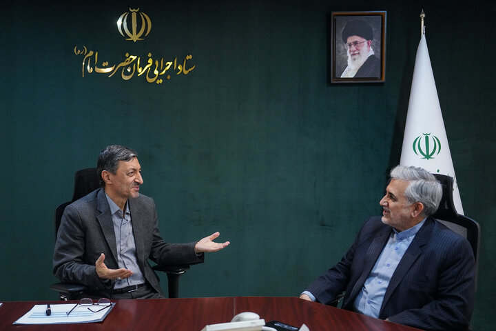 دیدار مهدی اسماعیلی نماینده مردم میانه در مجلس شورای اسلامی با رئیس ستاد اجرایی فرمان امام