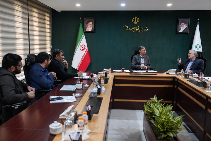 دیدار مهدی اسماعیلی نماینده مردم میانه در مجلس شورای اسلامی با رئیس ستاد اجرایی فرمان امام