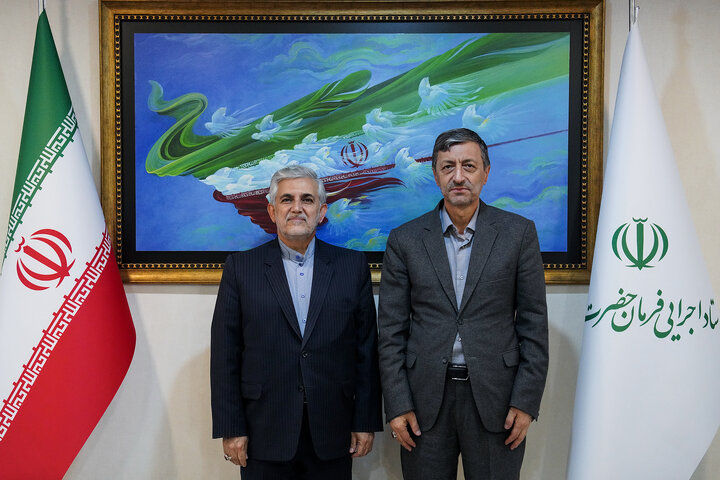 دیدار مهدی اسماعیلی نماینده مردم میانه در مجلس شورای اسلامی با رئیس ستاد اجرایی فرمان امام