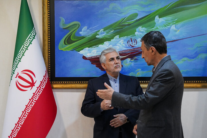 دیدار مهدی اسماعیلی نماینده مردم میانه در مجلس شورای اسلامی با رئیس ستاد اجرایی فرمان امام