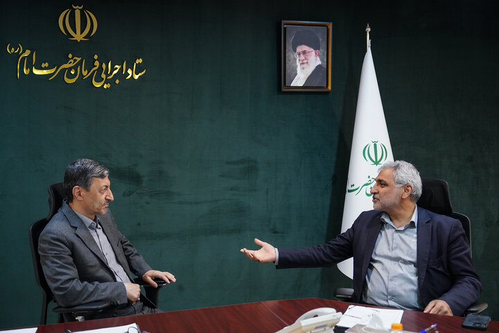 دیدار هادی قوامی نماینده مردم اسفراین در مجلس شورای اسلامی با رئیس ستاد اجرایی فرمان امام