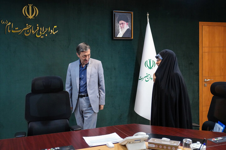 دیدار عالیه زمانی کیاسری نماینده مردم ساری در مجلس شورای اسلامی با رئیس ستاد اجرایی فرمان امام