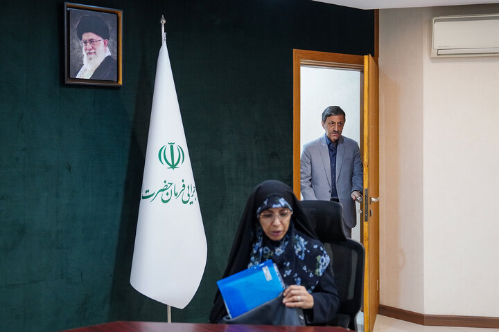 دیدار عالیه زمانی کیاسری نماینده مردم ساری در مجلس شورای اسلامی با رئیس ستاد اجرایی فرمان امام