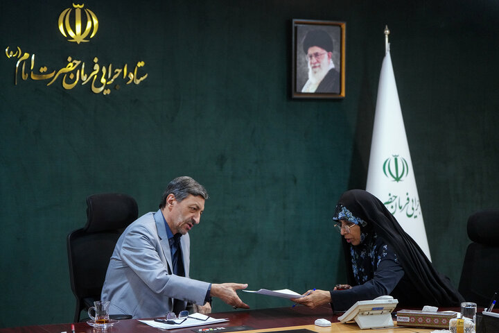 دیدار عالیه زمانی کیاسری نماینده مردم ساری در مجلس شورای اسلامی با رئیس ستاد اجرایی فرمان امام