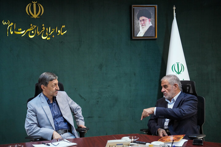 دیدار محمدصالح جوکار نماینده مردم یزد و اشکذر در مجلس شورای اسلامی با رئیس ستاد اجرایی فرمان امام