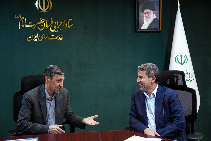 دیدار محمدمهدی شهریاری نماینده مردم بجنورد، مانه و سملقان، گرمه، جاجرم و راز و جرگلان در مجلس شورای اسلامی با رئیس ستاد اجرایی فرمان امام