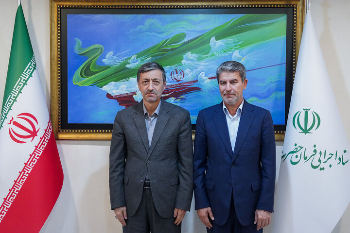 دیدار محمدمهدی شهریاری نماینده مردم بجنورد، مانه و سملقان، گرمه، جاجرم و راز و جرگلان در مجلس شورای اسلامی با رئیس ستاد اجرایی فرمان امام