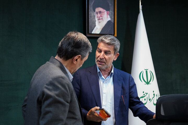 دیدار محمدمهدی شهریاری نماینده مردم بجنورد، مانه و سملقان، گرمه، جاجرم و راز و جرگلان در مجلس شورای اسلامی با رئیس ستاد اجرایی فرمان امام