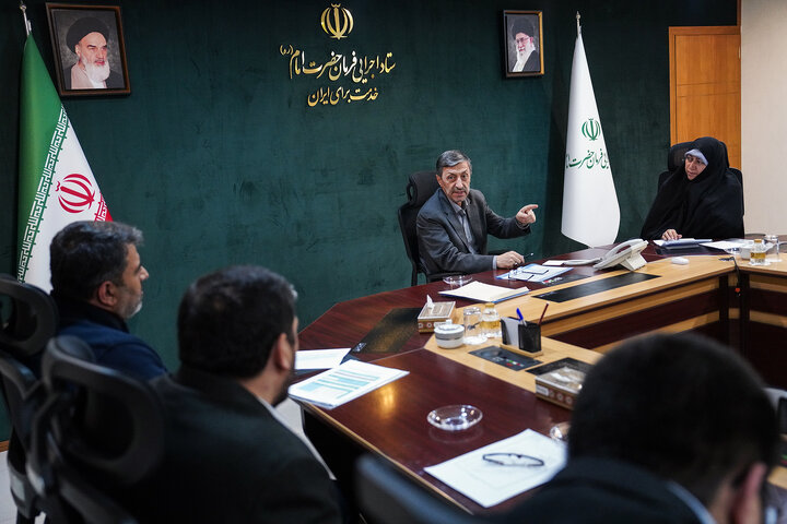 دیدار فاطمه محمدبیگی نماینده مردم قزوین، آبیک و البرز در مجلس شورای اسلامی با رئیس ستاد اجرایی فرمان امام