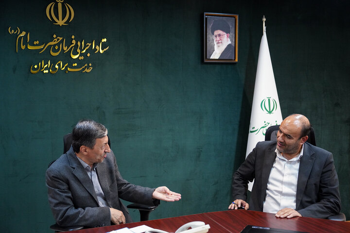 دیدار علیرضا نثاری نماینده مردم نهاوند در مجلس شورای اسلامی با رئیس ستاد اجرایی فرمان امام