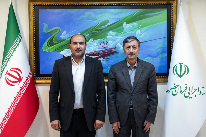 دیدار علیرضا نثاری نماینده مردم نهاوند در مجلس شورای اسلامی با رئیس ستاد اجرایی فرمان امام