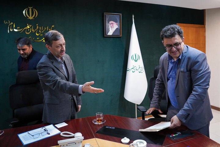 دیدار سید محمد جمالیان نماینده مردم اراک، کمیجان و خنداب در مجلس شورای اسلامی با رئیس ستاد اجرایی فرمان امام