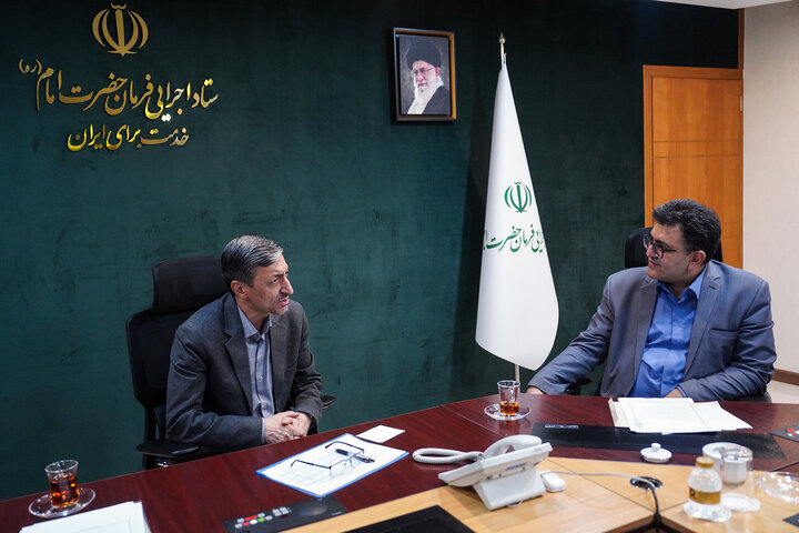 دیدار سید محمد جمالیان نماینده مردم اراک، کمیجان و خنداب در مجلس شورای اسلامی با رئیس ستاد اجرایی فرمان امام