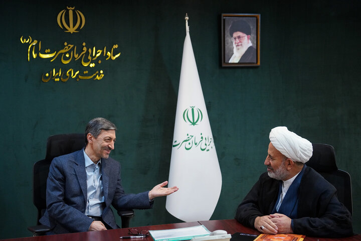 دیدار اسماعیل سیاوشی نماینده مردم فریدن، چادگان، فریدونشهر، بویین و میاندشت در مجلس شورای اسلامی با رئیس ستاد اجرایی فرمان امام