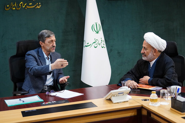 دیدار اسماعیل سیاوشی نماینده مردم فریدن، چادگان، فریدونشهر، بویین و میاندشت در مجلس شورای اسلامی با رئیس ستاد اجرایی فرمان امام