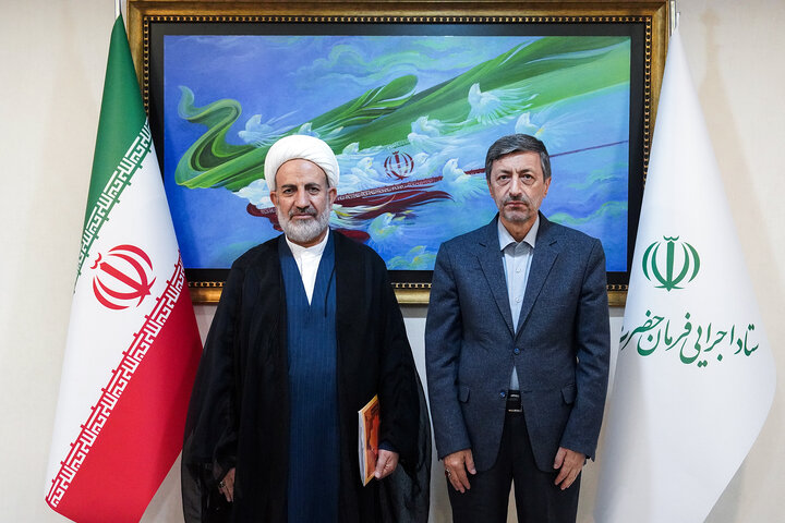 دیدار اسماعیل سیاوشی نماینده مردم فریدن، چادگان، فریدونشهر، بویین و میاندشت در مجلس شورای اسلامی با رئیس ستاد اجرایی فرمان امام