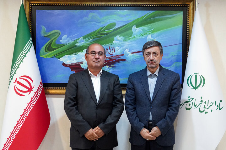 دیدار غلامرضا دهقان ناصرآبادی نماینده مردم کازرون در مجلس شورای اسلامی با رئیس ستاد اجرایی فرمان امام