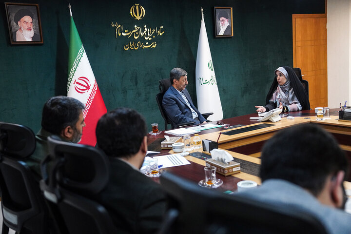 دیدار شهین جهانگیری نماینده مردم ارومیه در مجلس شورای اسلامی با رئیس ستاد اجرایی فرمان امام