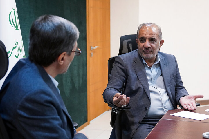 دیدار محمد جواد عسکری نماینده مردم داراب و زرین‌دشت در مجلس شورای اسلامی با رئیس ستاد اجرایی فرمان امام