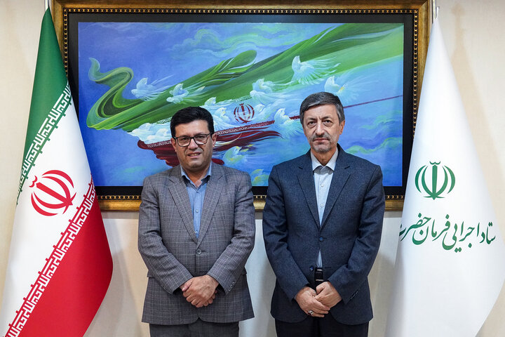 دیدار عمران عباسی کالی نماینده مردم قائمشهر، سوادکوه، جویبار، سیمرغ و سوادکوه شمالی در مجلس شورای اسلامی با رئیس ستاد اجرایی فرمان امام